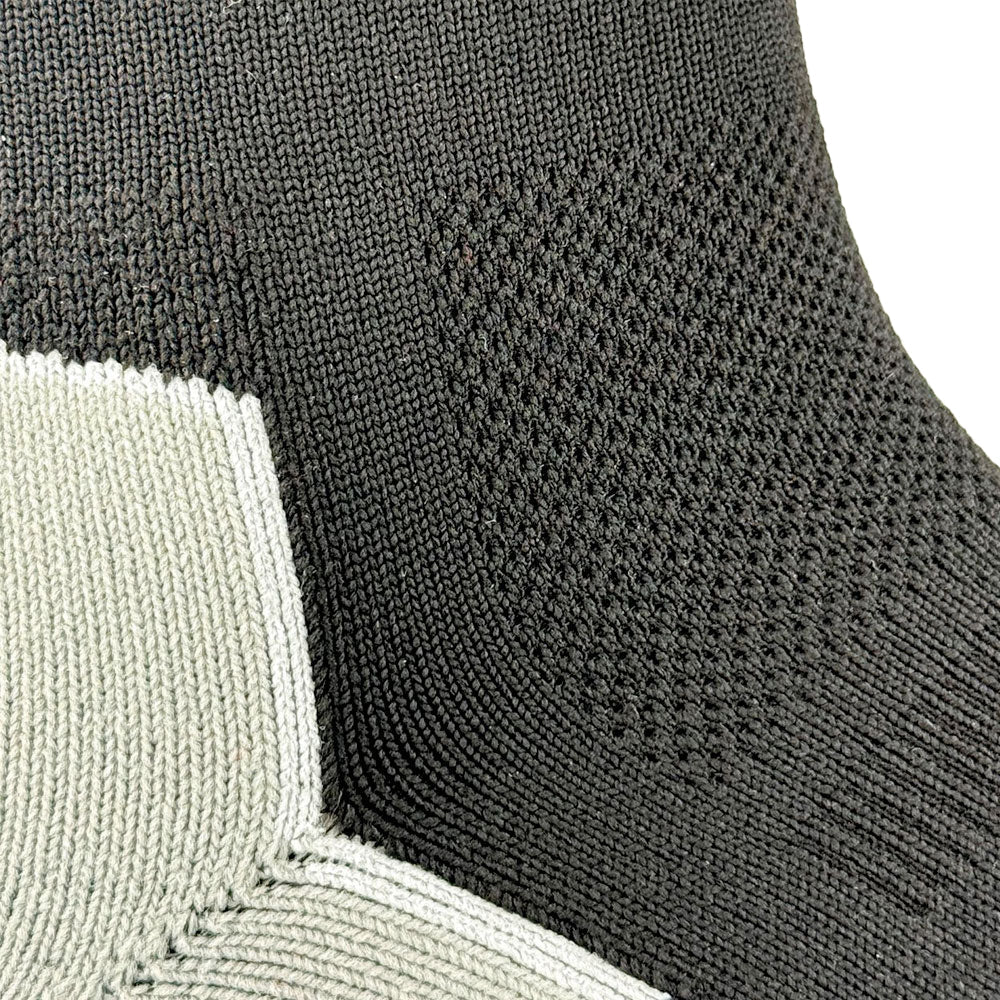 1000 Mile Repreve Single Layer Twin Pack Womens Crew Running Socks - Black