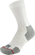 1000 Mile Repreve Single Layer Twin Pack Womens Crew Running Socks - White
