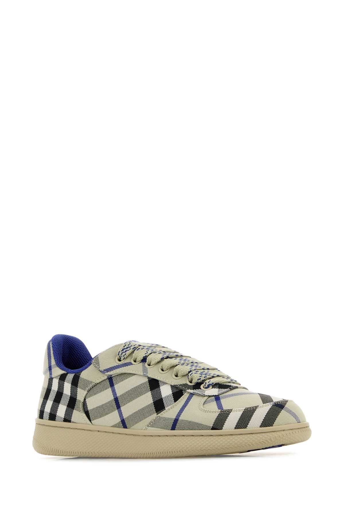 Burberry Women Embroidered Canvas Terrace Sneakers